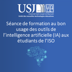Séance de formation au bon usage des outils de l’intelligence artificielle (IA) aux étudiants de l’ISO